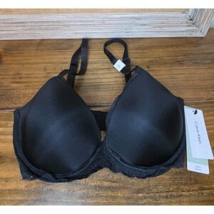 Calvin Klein 32DD Women's DEMI Lift Underwire Bra Multiway Black NEW NWT